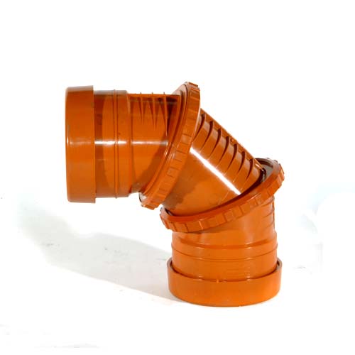 110mm 090° Double Socket Adjustable Bend www.drainagefittings.co.uk