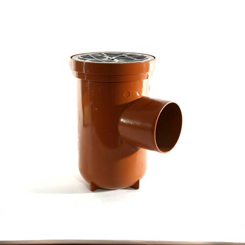 110mm Plain Bottle Gully (Roddable) www.drainagefittings.co.uk