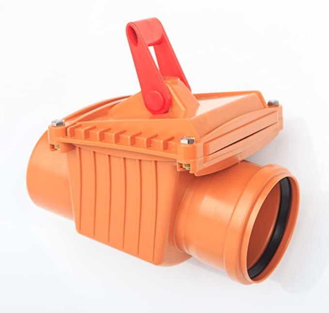 110mm Non Return Valve (single flap) www.drainagefittings.co.uk